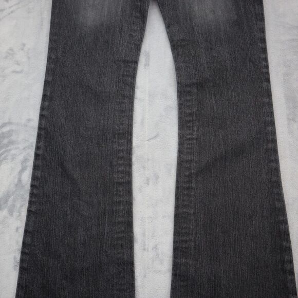 Farlow Jeans Pants Womens 9 Black Denim Flat Front Bootcut Pockets Jeans - Picture 16 of 16